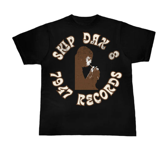 Skip Da 8 7947 Records Tee (Black)
