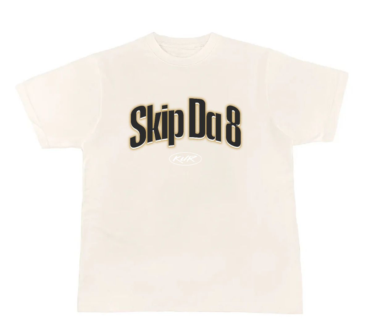 Skip Da 8 Tee (Off White)