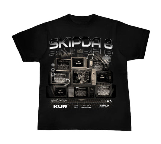 Skip Da 8 TVs Tee (Black)
